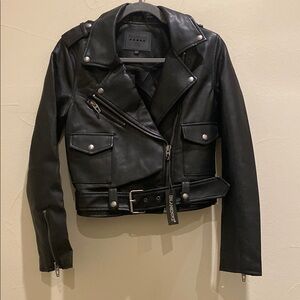NWT XS Blank NYC Faux Leather MOTO Jacket